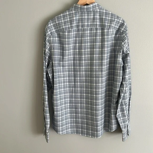UNUTCKIT Men’s Cotton Flannel Long Sleeve Shirt Size Large In Blue - Picture 2 of 9
